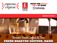 Tablet Screenshot of espressoexpress.net